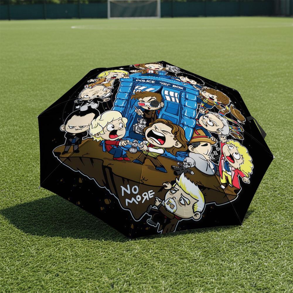 1 PC Automatic Folding Umbrella-Doctor Who Pattern, Portable & Foldable Design with 8 Ribs, Christmas Birthday Gifts