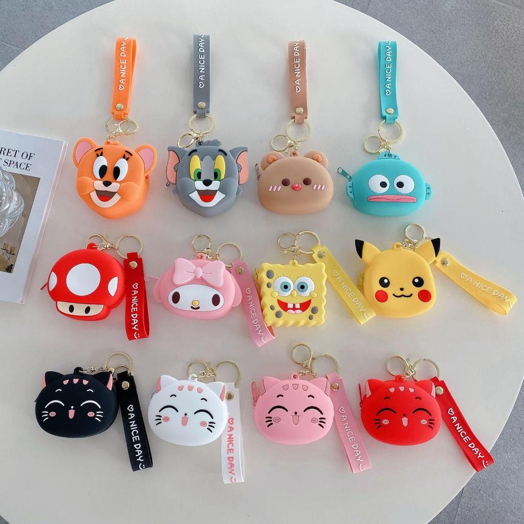 Sanrio Cartoon Silicone Coin Purse - Cute Children's Storage Bag