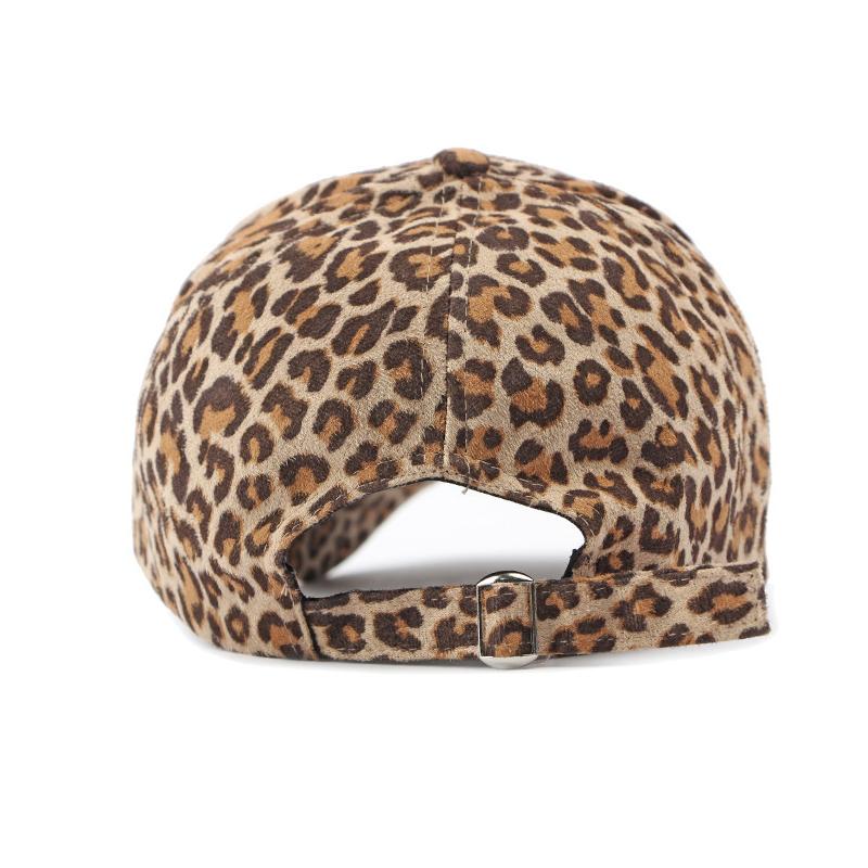 Vintage Leopard Print Hat Women's Spring Summer Thin Sunscreen Sunshade Hat Hard Top Baseball Cap