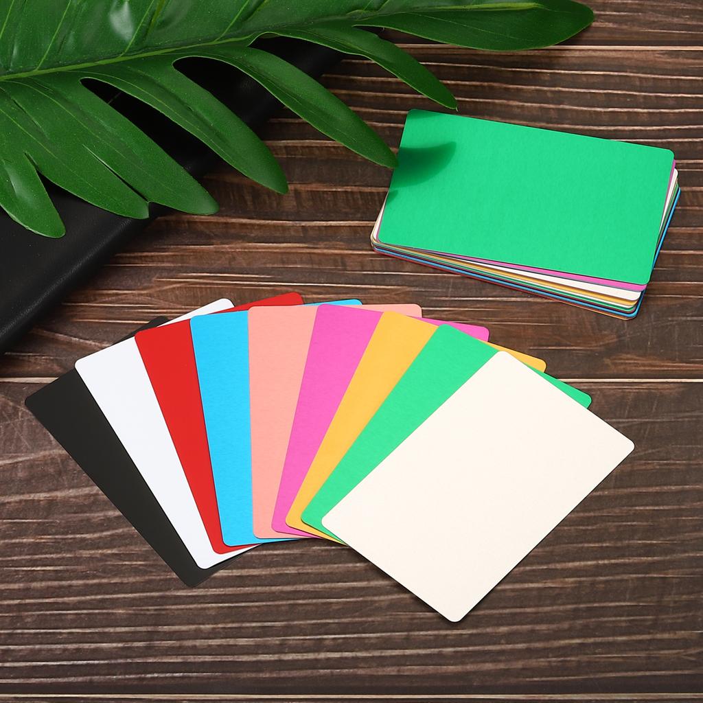 10-60Pc Metal Business Cards Name Card Multicolor Aluminum Blank Laser Engraving Cards DIY Gift Card Metal Sheet Office Supplies