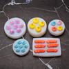 1Pcs 3D Mini Chocolate Cream Doughnuts Silicone Fondant Molds  Candle Fudge Wax Melts Molds Berries Chocolate Candy Mold