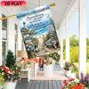 1pc Remembering Never Fades Garden Flag - Polyester, Outdoor Memorial Decor