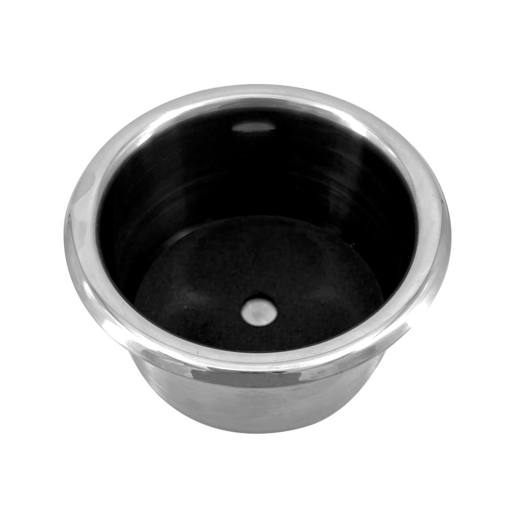 ISURE MARINE Stainless Steel Cup Holders with Heavy for Poker Fits Standard Soda for and 3-inch Spill-Proof (4-pack) Non-Slip Washers, Duty, Tables,