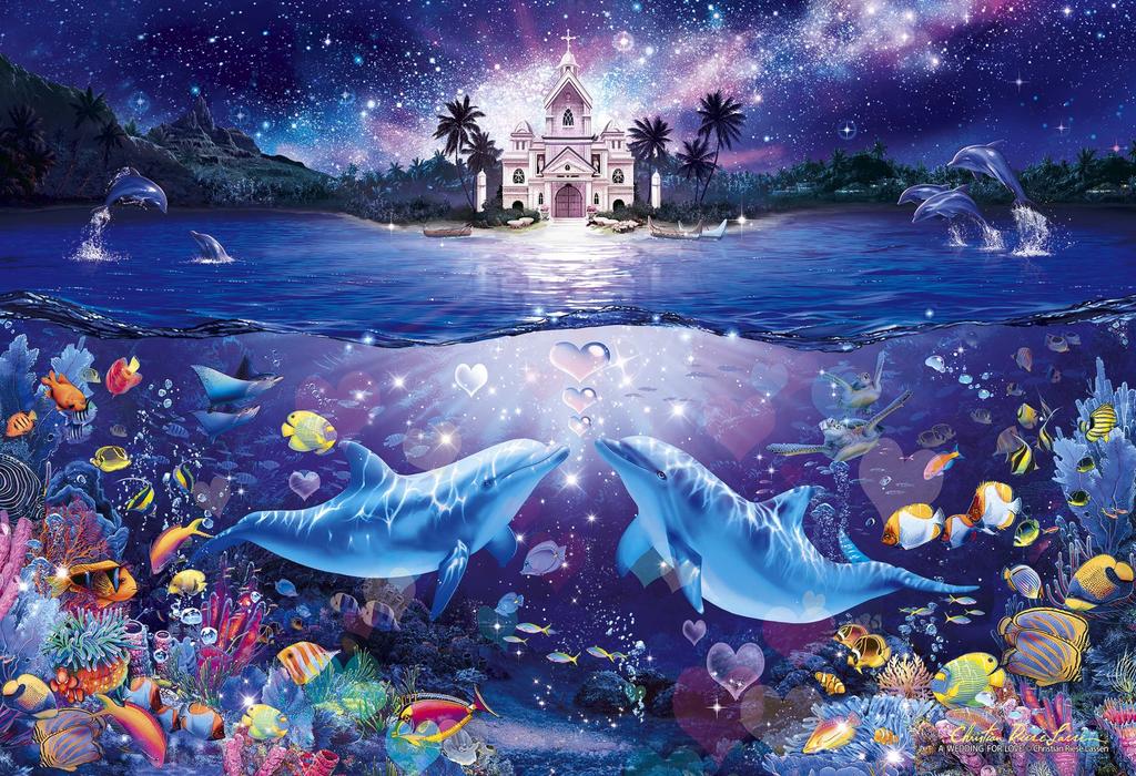 450 Piece Jigsaw Puzzle Lassen Wedding for Love Small Piece Cut Jigsaw [Clear Puzzle] (26x38cm)