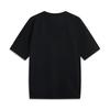 Li Ning CF Letter Round Neck Comfortable Breathable Versatile Loose Short Sleeve T-Shirt Men Tops Black ATSV191-1