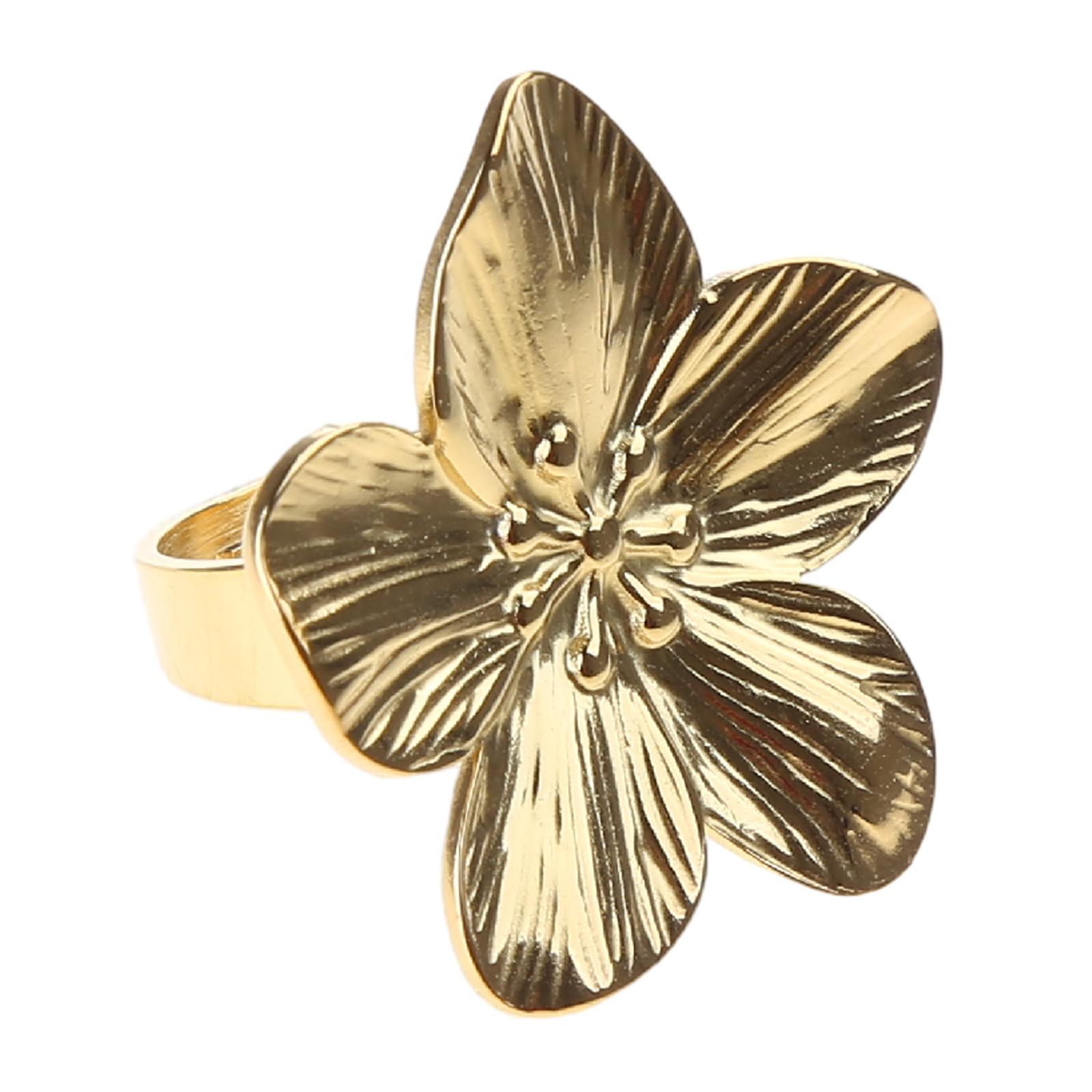 

Vintage Flower Finger Ring Simple Adjustable Finger Ring Statement Jewelry Promise Anniversary Ring Christmas Gift 1