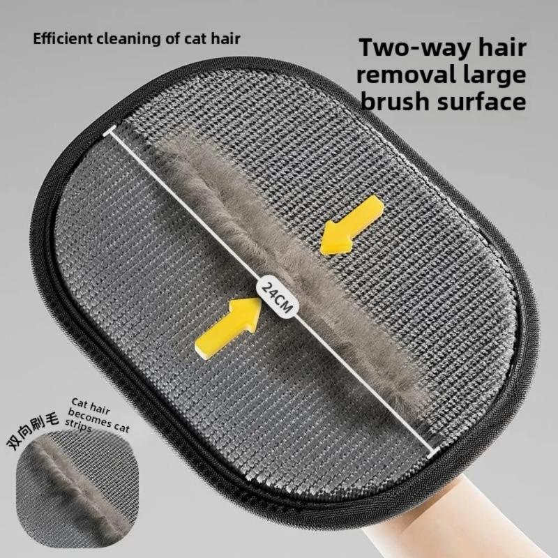 Pet Electrostatic Hair Removal Gloves Dog Cat Hair Removal Brush Gloves Hair Adhesive Gloves Carpet Clothing Hair Cleaning Brus