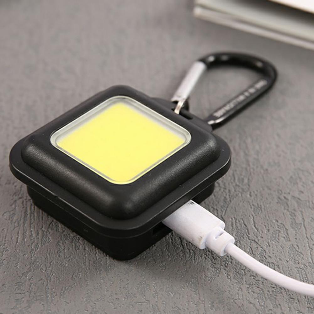 500LM Small Pocket Flashlight USB Charging Keychain Flashlight Camping Flashlight 3 Light Mode Multipurpose for Camping Hiking