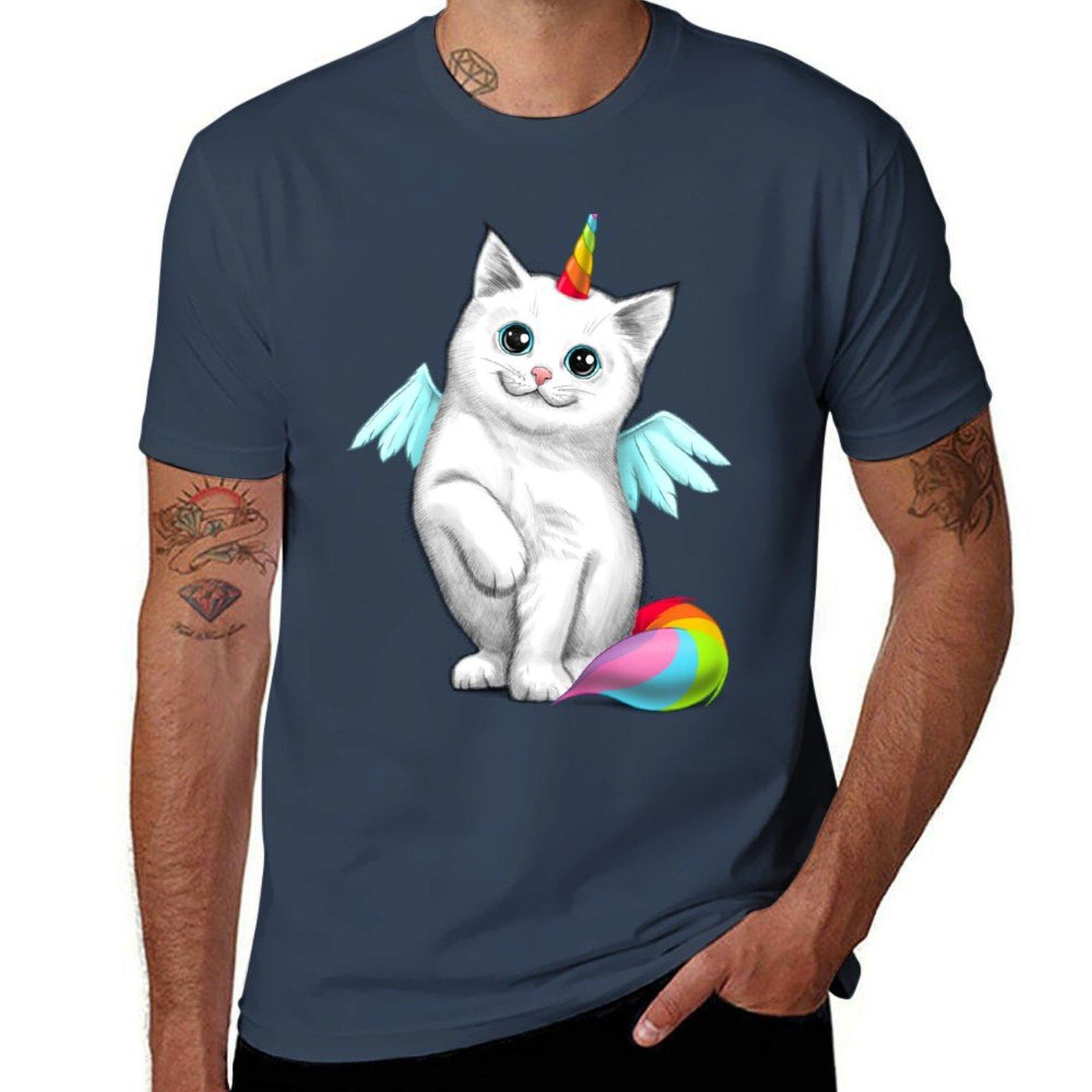 Cat unicorn TShirt Ultra Soft Breathable Tee Top S