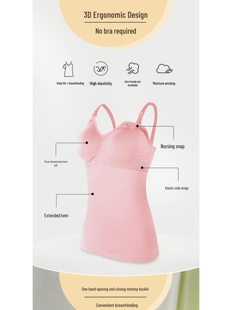 Jednodílná vesta pro těhotné a kojící ženy ve větších velikostech: Pohodlné, vhodné pro kojení, poporodní oblečení bez pásku