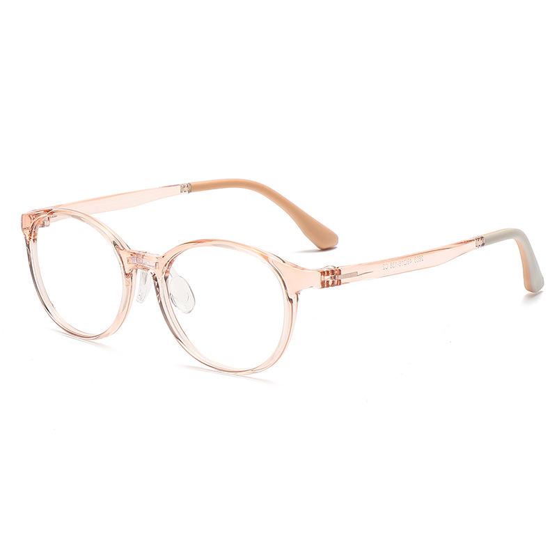 Unisex Ultra-Light TR Round Frame Glasses for Adults & Children - Myopia Compatible