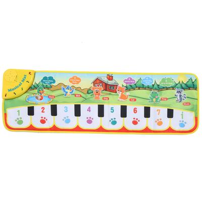 Tapete Musical para Bebê Crianças Teclado de Piano Eletrônico Cobertor Tapete de Brincar Brinquedos EducacionaisTapete Musical