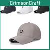 Leather Label R Mens Baseball Cap Quick Dry Sun Protect Fashion Outdoor Casual