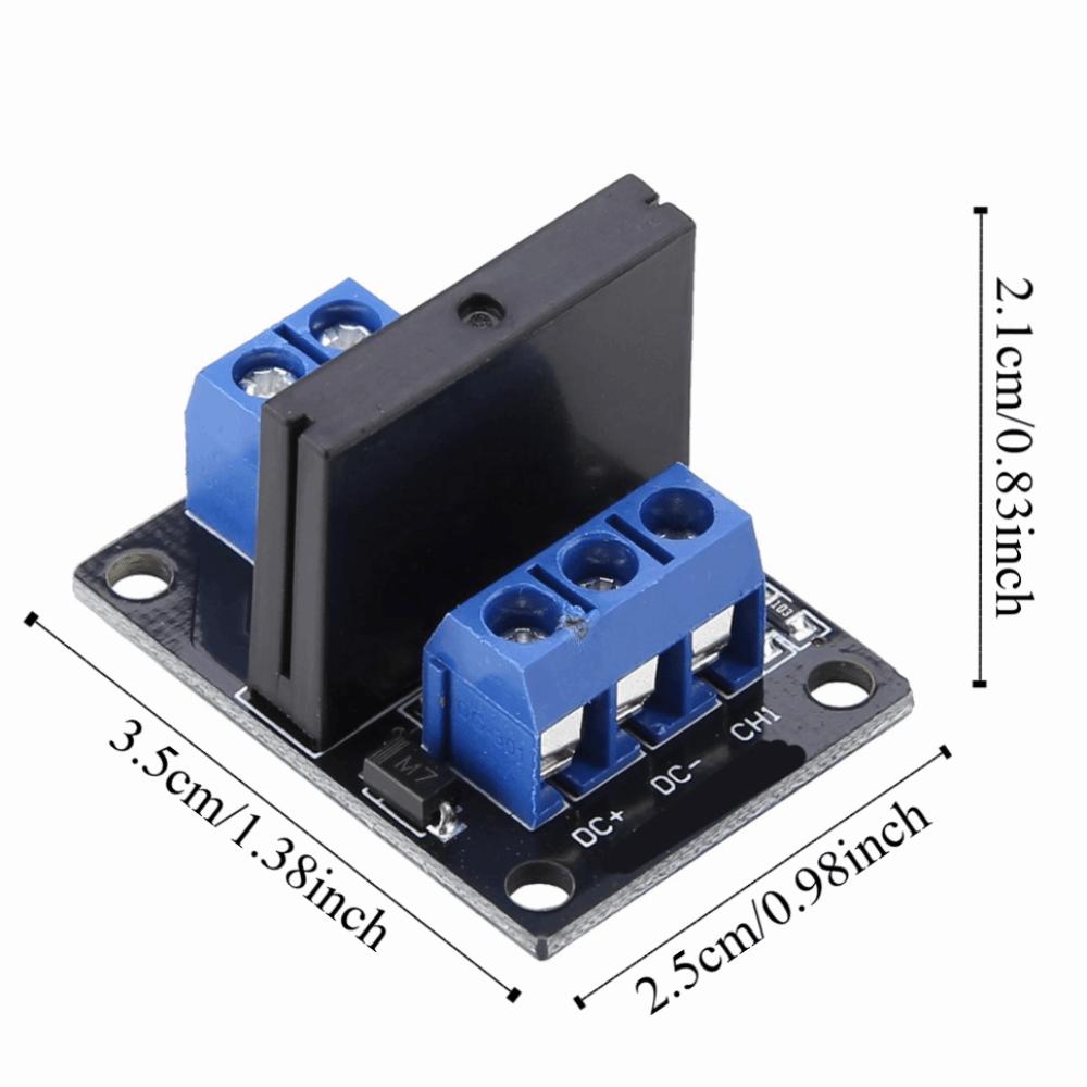 

240VAC 2A 1 Channel SSR Module 1-Channel 1 Channel Solid State Relay Board AC Load Control 5V