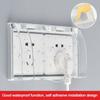 Self-Adhesive Socket Waterproof Box Wall-mounted Electric Plug Cover Splash-Proof Box  Bathroom