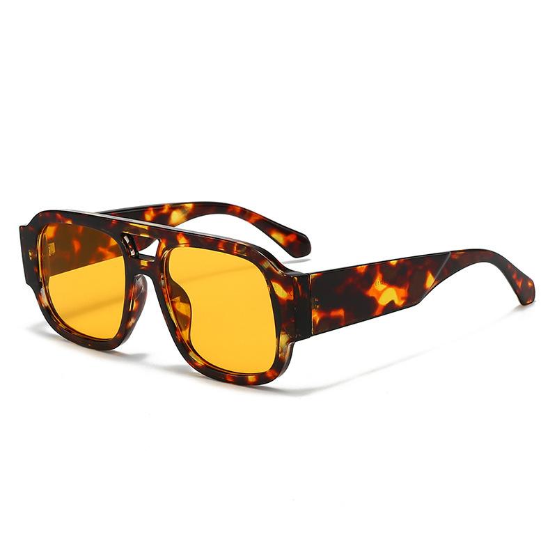 JYL TS Double Bridge Sunglasses Unisex UV Protection Versatile QZ1063-3935