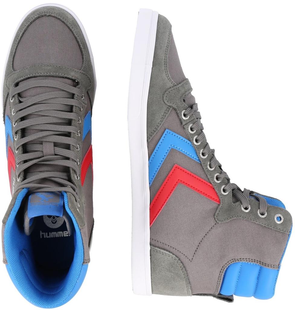 Кроссовки Hummel Slimmer Stadil High Canvas castle rock/ribbon red/brilliant blue
