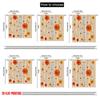 2pcs,2D plane printing Creative Curtains Autumn Blossom Dance Polyester Woven (without rod) Room Decor Ldeal for Bedroom, Living