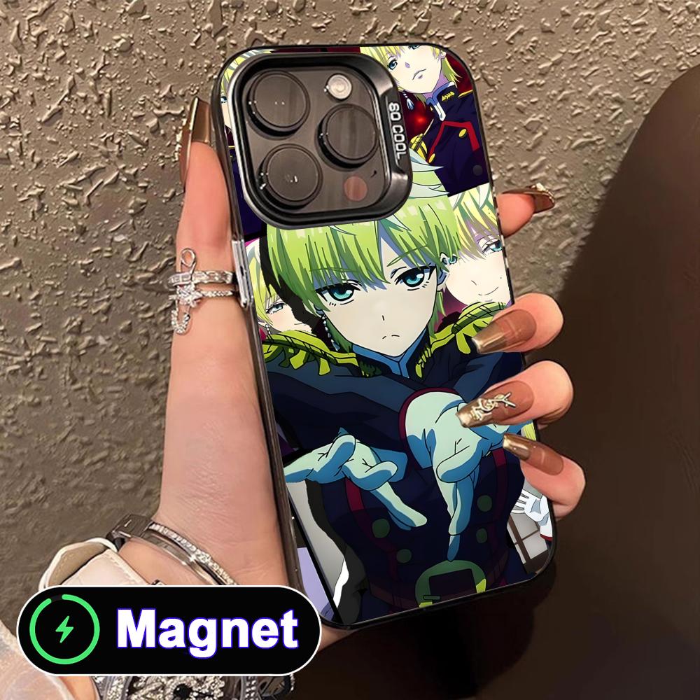 Mato seihei no slave Tenka Izumo Translucent MagSafe Mobile Phone Case for iPhone 17 16 15 14 13 12 11 Air Pro Max Plus Colorful