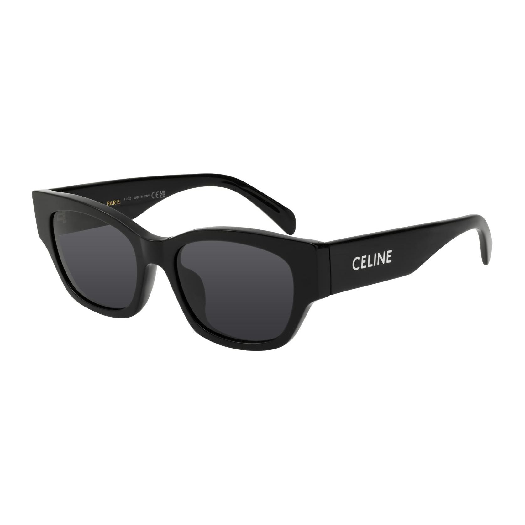 Celine Monochroms 01 Acetate Square Sunglasses Women sunglasses Black 4S197CPLB-38NO White Eyeglass Pouch