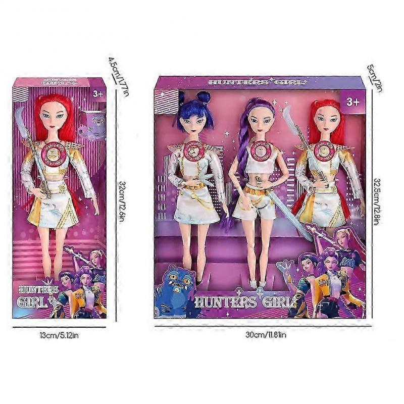 3x panenka Sining Girls - Sběratelské vinylové panenky, Dárek k narozeninám, Vánocům pro děti, Fanoušky.