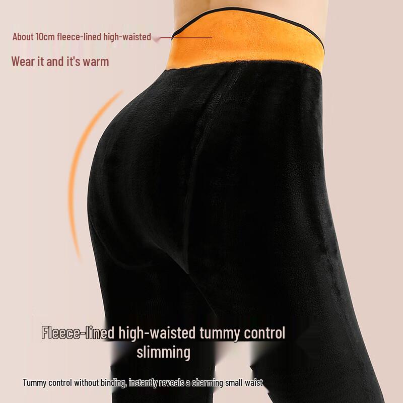 Langsha Women's High-Waist Thermal Fleece-Lined Leggings