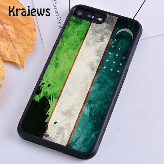 Krajews Uzbekistan Flag Phone Case Cover For iPhone 17 Air 16 15 14 Plus 11 12 13 Pro Max Coque Shell Fundas