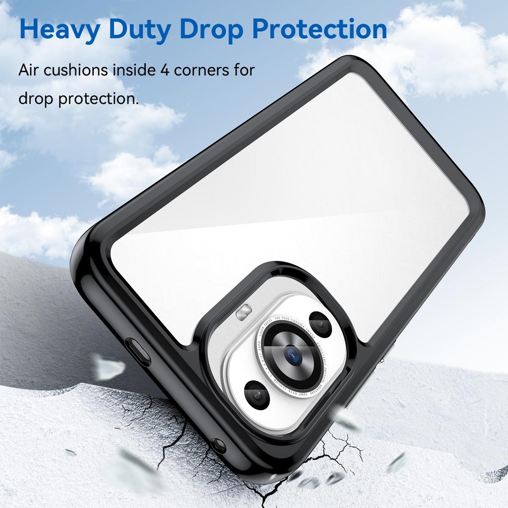 For Huawei Nova 12S Clear Case Nova 12S Cover Coque Fundas Hard Translucent Soft Frame Phone Bumper For Huawei Nova 12S