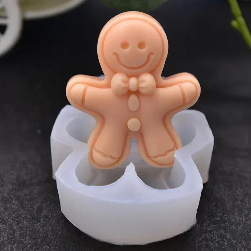 Simpatico Omino di Pan di Zenzero Stampo in Silicone Nuovo Caramella Pan di Zenzero Torta Fai da Te Stampo Candela Regalo Vacanze Strumento Decorazione Natalizia