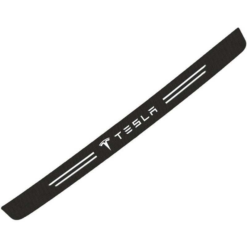 

Car Door Sill Stickers Carbon Fiber Door Sill Film Car Sticker for Tesla Model 3 Y X S P100D P85D 200 logo Car Accessories
