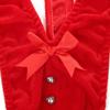 Men's Christmas Sexy Deep V Suspenders Onesie with Bell Bow