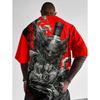 Men's printed T-shirt round neck summer fashion animated pattern T-shirt
