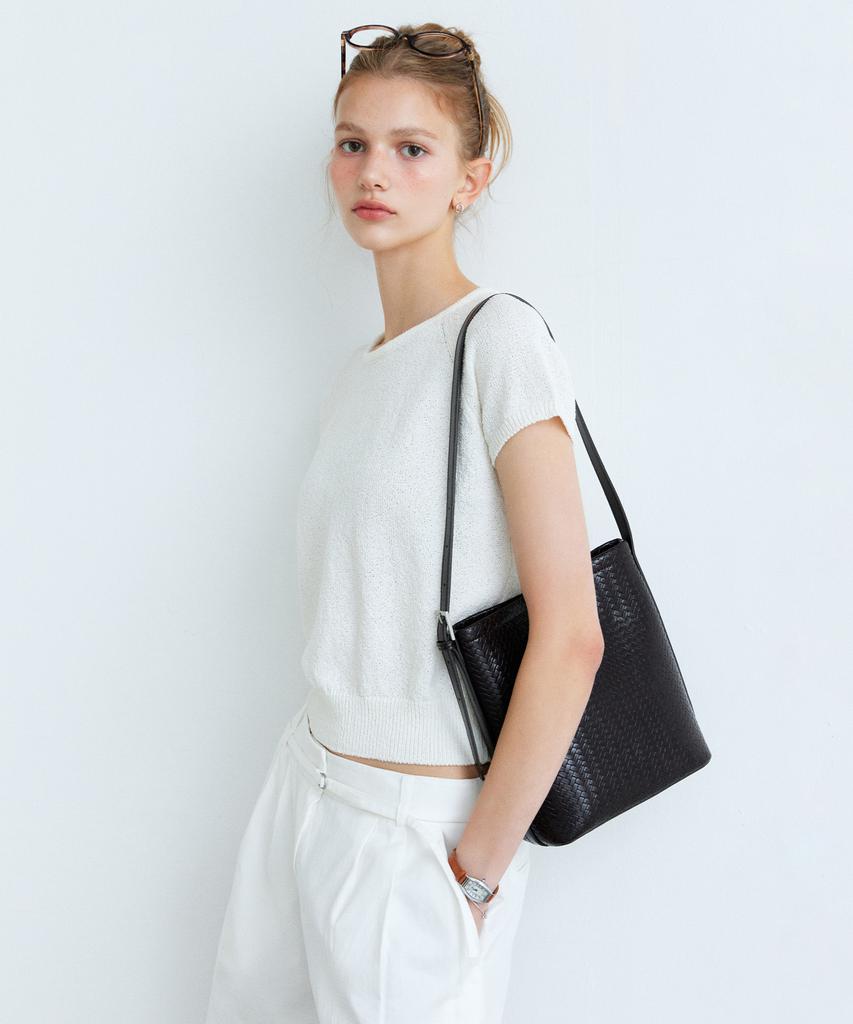 Mixxo Weaving Bucket Bag Re Bkg401B_Miabkg711B