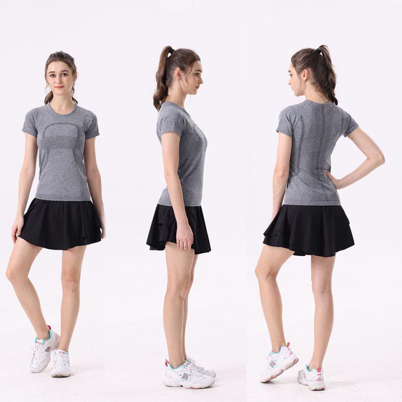 ADAPTEDSTATE Women s High-Waist Double Layer Tennis Skirt with Anti-Exposure Shorts M/4