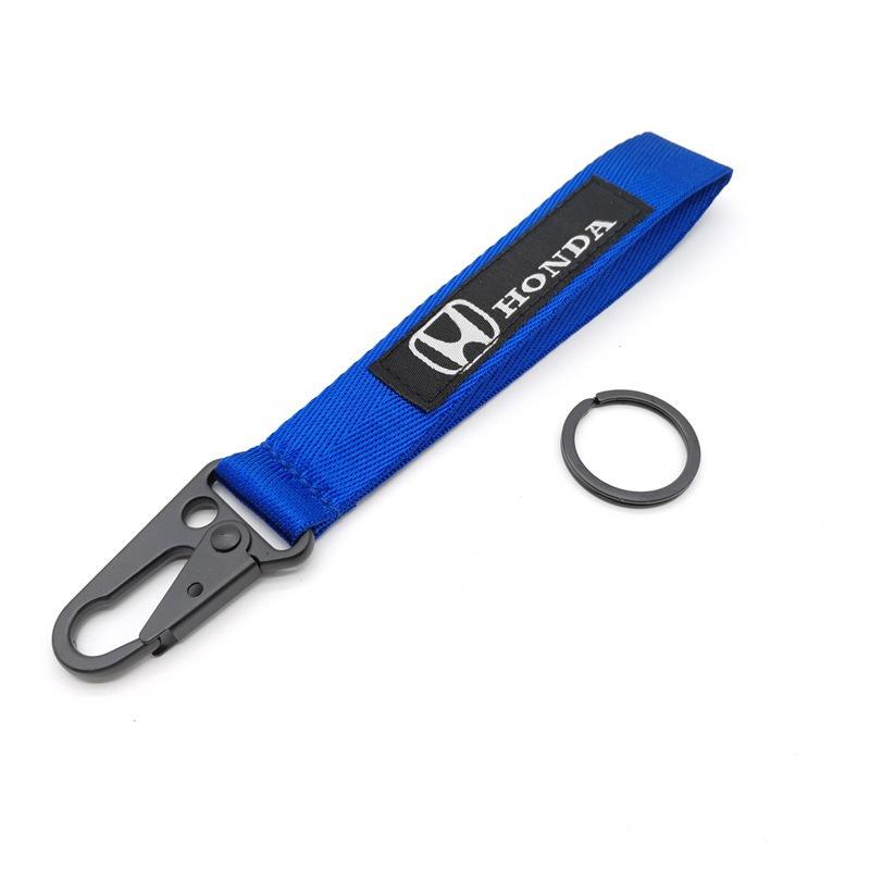 1pc Car KeyRing Ribbon Lanyard KeyChain Key Holder suitable For Honda Fit Jazz NGK5 Civic Type-R CRV Pilot Accord HRV Accessories