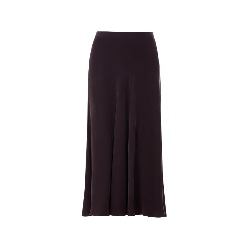 Lanzi Cupro Blend Off-Shoulder Blouse & Skirt M