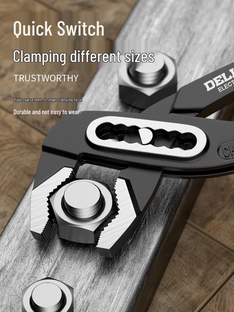 Delixi Electric Multifunctional Large Jaw Water Pump Pliers & Eagle Nose Hose Pliers