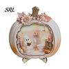 Indoor Fall Seasonal Ornament Halloween Ghost Pumpkin Wooden Plaque, 2D Flat Tabletop Sign, Desktop Festive Home Accessory Spooky Bathing Reading for
