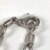 Cartier Heart Logo Bag Charm Key Chain Key Holder Metal Silver