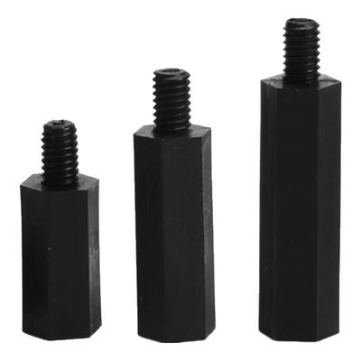 Black M2.5 Hex Nylon Standoff Spacer