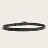Silver Buckle Women's Belt Simple Waist Strap Fashion Waist Belt  Dress Decoration
