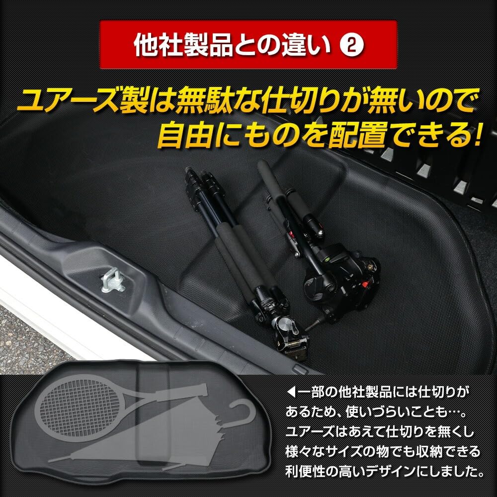 90 Series Luggage 3D Sports Luggage Trunk Water S YOURS Noah/Voxy [Lower Area] Mat, Tray/Under-Tray Mat, Tray, Rubber, Plastic, Cleanable, Y506-024