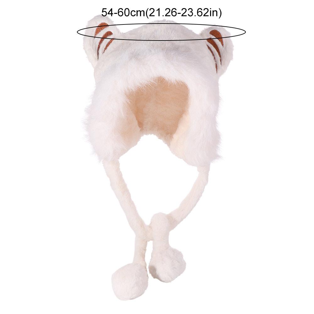 Winter Tiger Ears Hat Warm Ear Protection Hat Fashion Soft Fur Tiger Hat  Girls