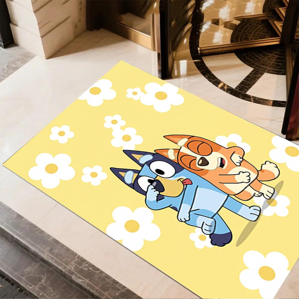 Bluey Bingo Hug Carpet Design for Decorate room Foyer Playrooms Living Rooms Antislip Carpet Anime Office Decor Gift for Festivals
