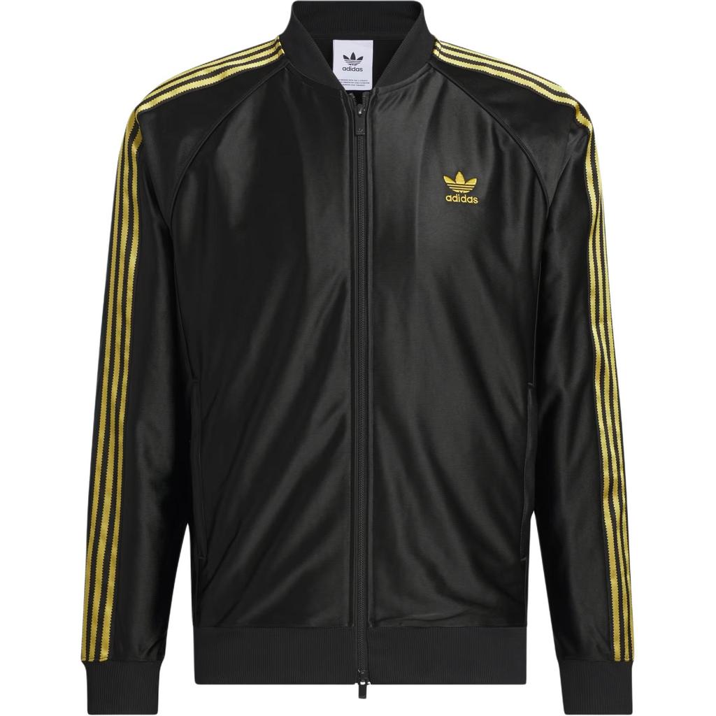 adidas אוריגינלס SST מעיל אופנתי נוח רב-תכליתי לגברים מעיל שחור זהב JW1850