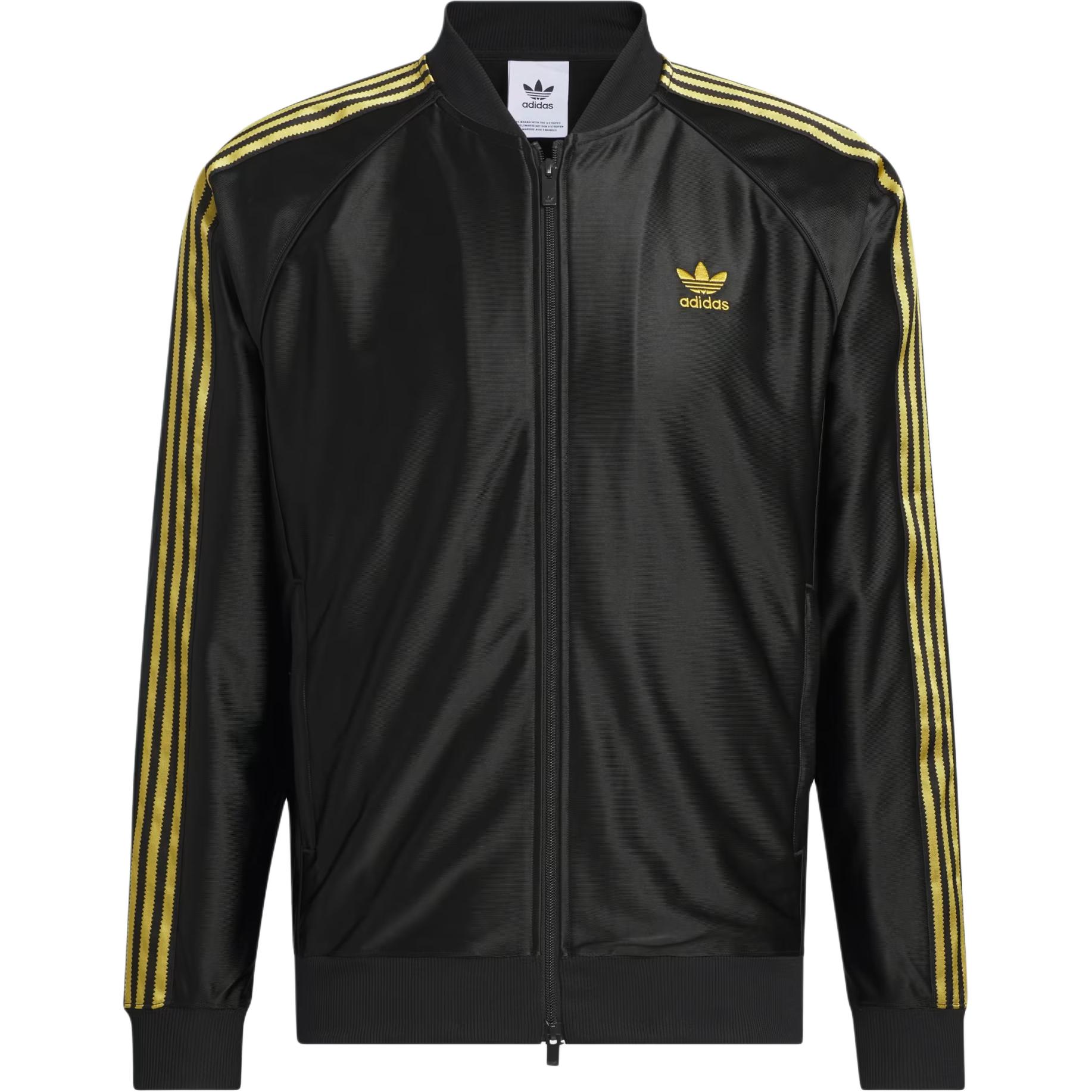 adidas Originals Unisex SST Track Top Black Gold Japan Exclusive JW1850 XS