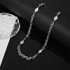 Titanium Steel Necklace Men's and Women's Trend Hip Hop Niche Design High-end Titanium Steel Necklace Fashion Versatile Clavicle Chain Necklace