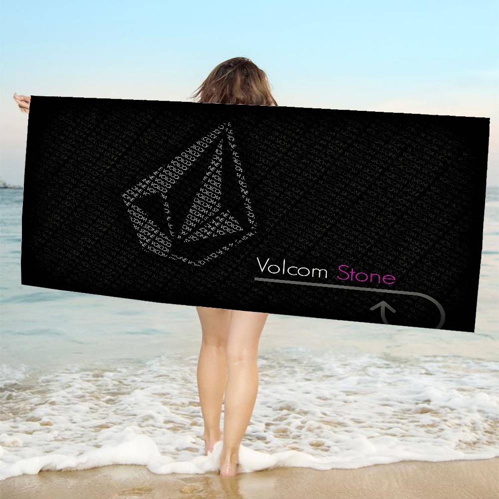 Nowoczesny Ręcznik Plażowy Volcom z Mikrofibry z Nadrukiem w Kształcie Diamentu Wspinaczka Górska Joga Plaża Pływanie Bieganie Chłonny Miękki Ręcznik