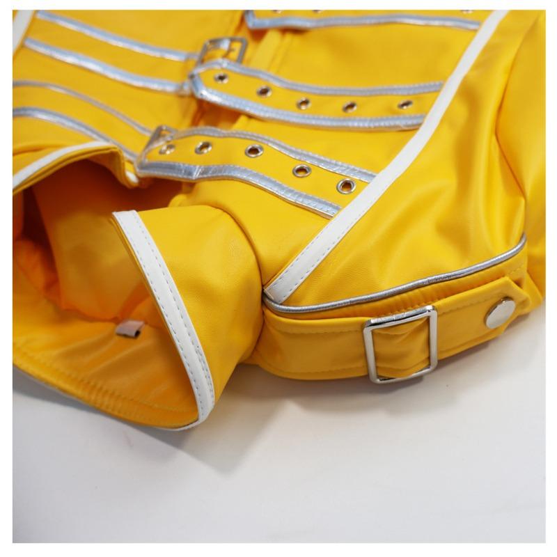 Freddie Mercury Cosplay Costume, Queen Band Lead Singer Classic Stage Performance Outfit