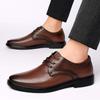 Spring Leather Shoes Low-top Casual Shoes Versatile Men's Shoes Black Shoes Waterproof Business Shoes Men's